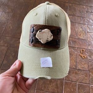Hat with stone
